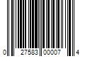 Barcode Image for UPC code 027583000074