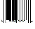 Barcode Image for UPC code 027586000064