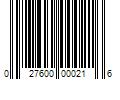 Barcode Image for UPC code 027600000216