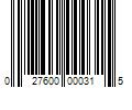 Barcode Image for UPC code 027600000315