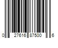 Barcode Image for UPC code 027616875006