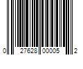 Barcode Image for UPC code 027628000052