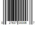 Barcode Image for UPC code 027637000067