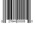 Barcode Image for UPC code 027644000050. Product Name: 