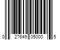 Barcode Image for UPC code 027649050005