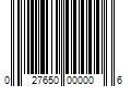 Barcode Image for UPC code 027650000006