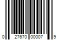 Barcode Image for UPC code 027670000079