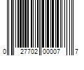 Barcode Image for UPC code 027702000077