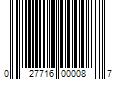 Barcode Image for UPC code 027716000087