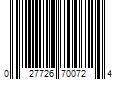 Barcode Image for UPC code 027726700724