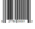 Barcode Image for UPC code 027750000012