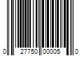 Barcode Image for UPC code 027750000050