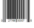 Barcode Image for UPC code 027766000075