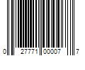 Barcode Image for UPC code 027771000077