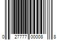 Barcode Image for UPC code 027777000088