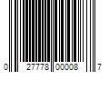 Barcode Image for UPC code 027778000087