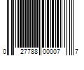 Barcode Image for UPC code 027788000077