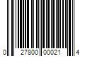 Barcode Image for UPC code 027800000214