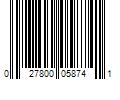 Barcode Image for UPC code 027800058741