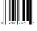 Barcode Image for UPC code 027811010714