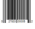 Barcode Image for UPC code 027833000052