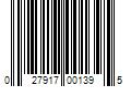 Barcode Image for UPC code 027917001395