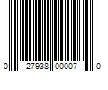 Barcode Image for UPC code 027938000070