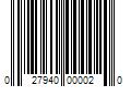 Barcode Image for UPC code 027940000020