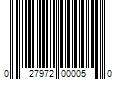 Barcode Image for UPC code 027972000050. Product Name: 