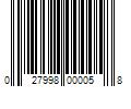 Barcode Image for UPC code 027998000058