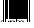 Barcode Image for UPC code 028000000004