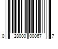 Barcode Image for UPC code 028000000677