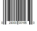 Barcode Image for UPC code 028000001650