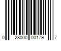 Barcode Image for UPC code 028000001797