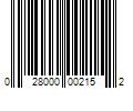 Barcode Image for UPC code 028000002152