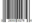 Barcode Image for UPC code 028000002756