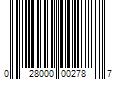 Barcode Image for UPC code 028000002787