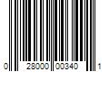 Barcode Image for UPC code 028000003401