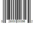 Barcode Image for UPC code 028000003562