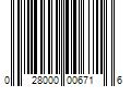 Barcode Image for UPC code 028000006716