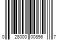 Barcode Image for UPC code 028000008567