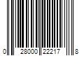 Barcode Image for UPC code 028000222178