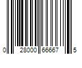 Barcode Image for UPC code 028000666675