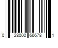 Barcode Image for UPC code 028000666781