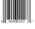 Barcode Image for UPC code 028006000077