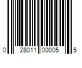 Barcode Image for UPC code 028011000055