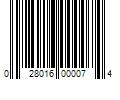 Barcode Image for UPC code 028016000074