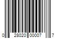 Barcode Image for UPC code 028020000077