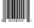 Barcode Image for UPC code 028033000071