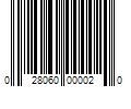 Barcode Image for UPC code 028060000020